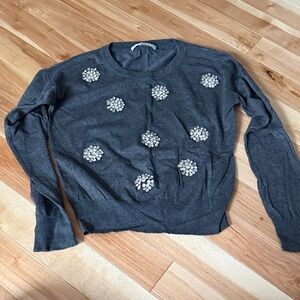 Boston Proper Charcoal Sweater